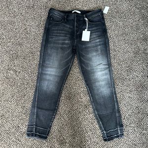 High-Rise Black KanCan Skinny Jeans - Size 30